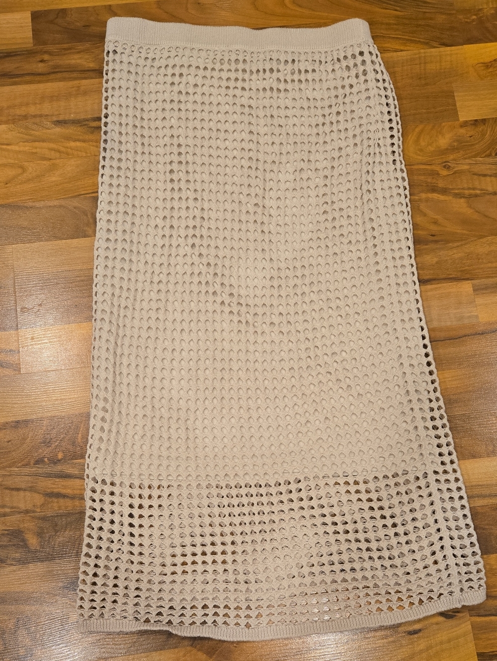 Steve Madden Cream Crochet Midi Skirt